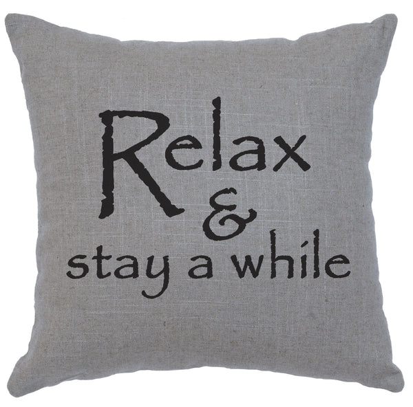Relax Decorative Linen Pillow Wooded River - Unique Linens Online