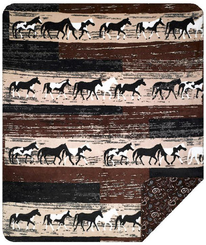 Horses Denali Blanket - Unique Linens Online