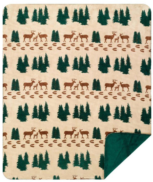 Denali Deer Throw Blanket - Unique Linens Online