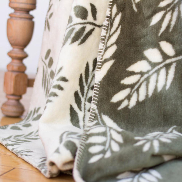 Sage Fern Denali Blanket - Unique Linens Online