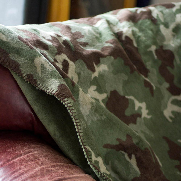 Camouflage Sage Denali Blanket - Unique Linens Online