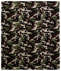 Camouflage Dark Chocolate Denali Baby Blanket - Unique Linens Online