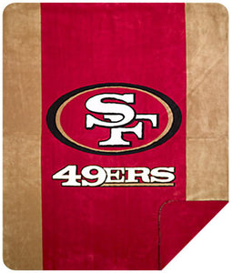 San Francisco 49ers NFL Denali Throw Blanket - Unique Linens Online