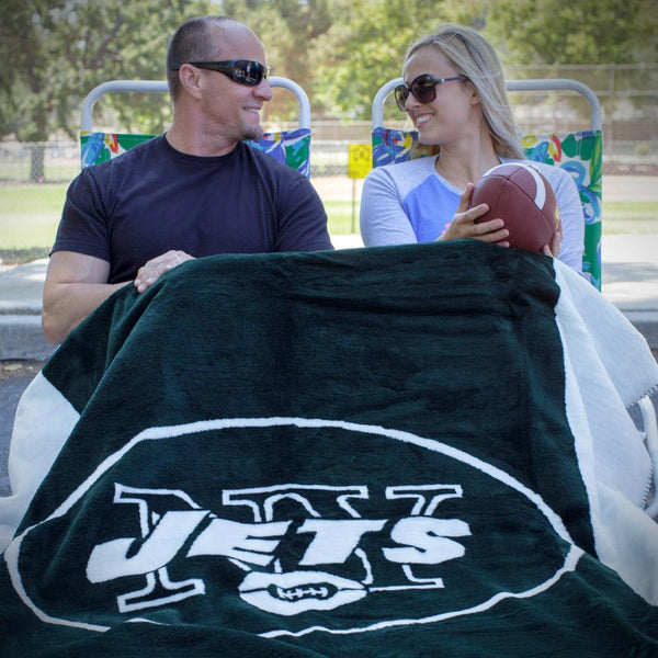 New York Jets NFL Denali Throw Blanket - Unique Linens Online