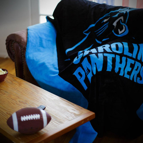 Carolina Panthers NFL Denali Throw Blanket - Unique Linens Online