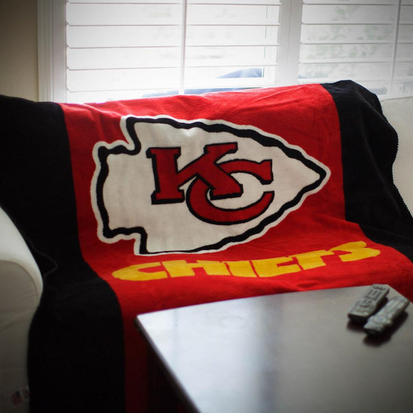 Kansas City Chiefs NFL Denali Throw Blanket - Unique Linens Online