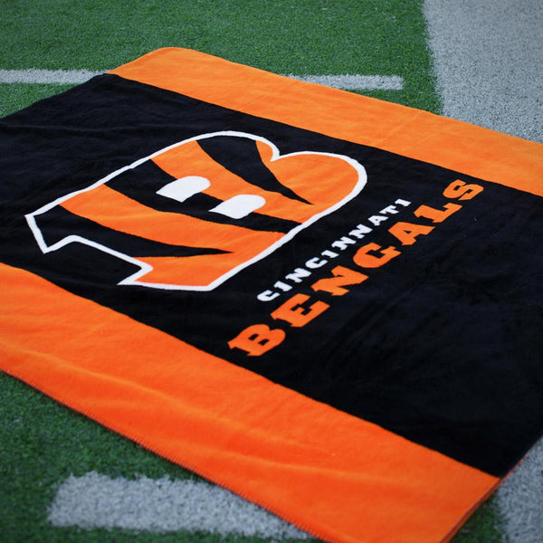 Cincinnati Bengals NFL Denali Throw Blanket - Unique Linens Online