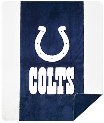 Indianapolis Colts NFL Denali Throw Blanket - Unique Linens Online