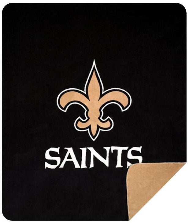 New Orleans Saints NFL Denali Throw Blanket - Unique Linens Online