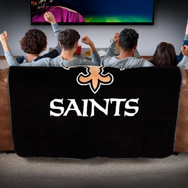 New Orleans Saints NFL Denali Throw Blanket - Unique Linens Online