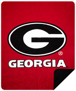 Georgia Bulldogs Denali Blanket - Unique Linens Online