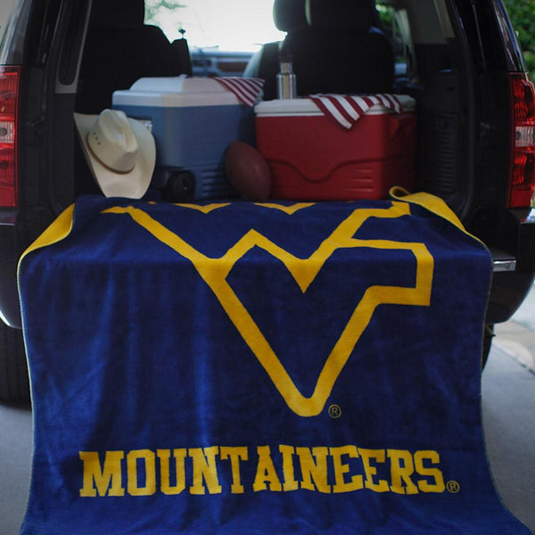 West Virginia Mountaineers Denali Blanket - Unique Linens Online