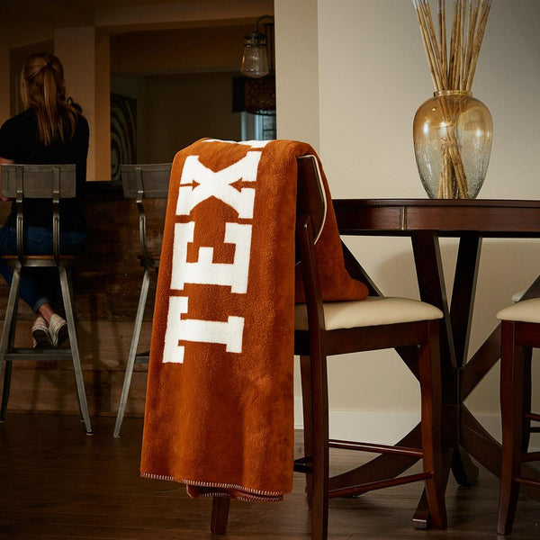Texas Longhorns Denali Blanket - Unique Linens Online