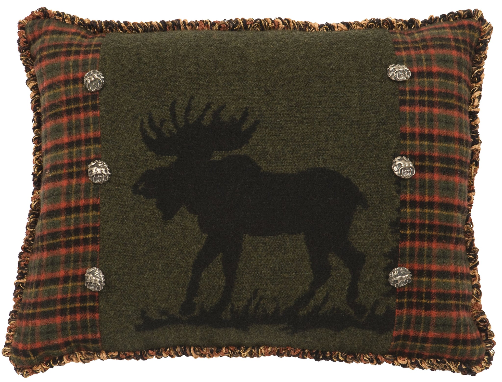 Moose 1 Oblong Pillow Wooded River - Unique Linens Online