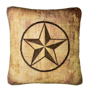 Wood Patch Star Pillow - Unique Linens Online
