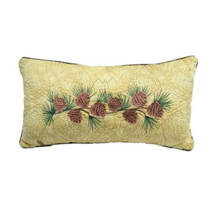 Cabin Raising Pinecone Oblong Pillow - Unique Linens Online