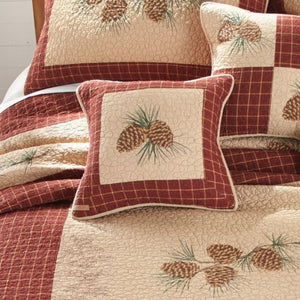 Pine Lodge Pine Cone Pillow - Unique Linens Online