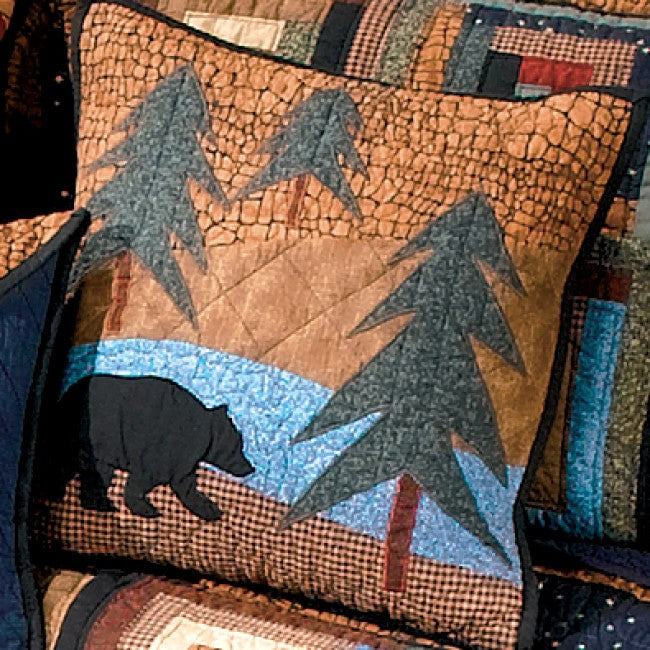 Midnight Bear Pillow - Unique Linens Online