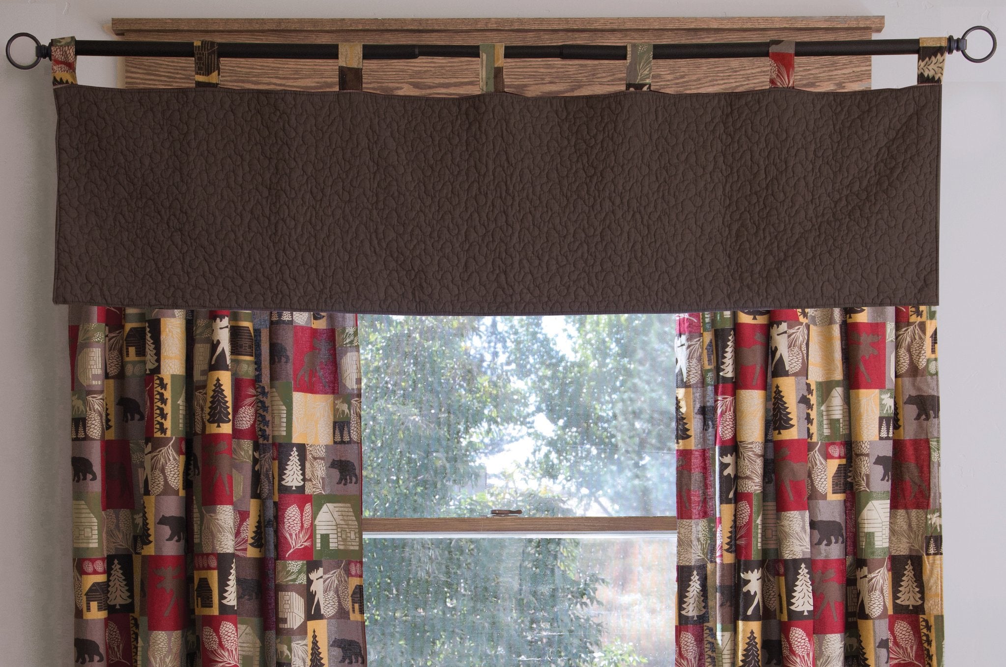 Cabin in the Woods Valance Carstens - Unique Linens Online