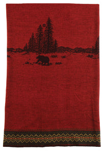 Wooded River Bear Throw Wooded River - Unique Linens Online