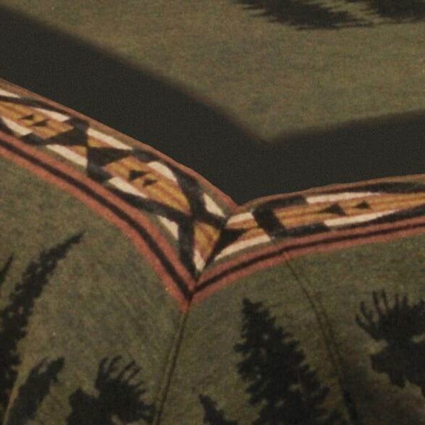 Moose 1 Bedspread Wooded River - Unique Linens Online