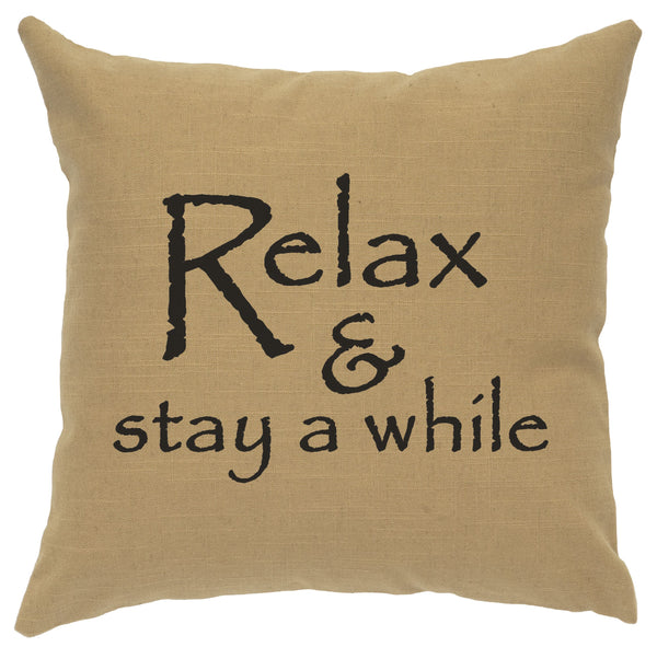 Relax Decorative Linen Pillow Wooded River - Unique Linens Online