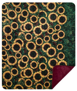 Sunflowers Denali Blanket - Unique Linens Online