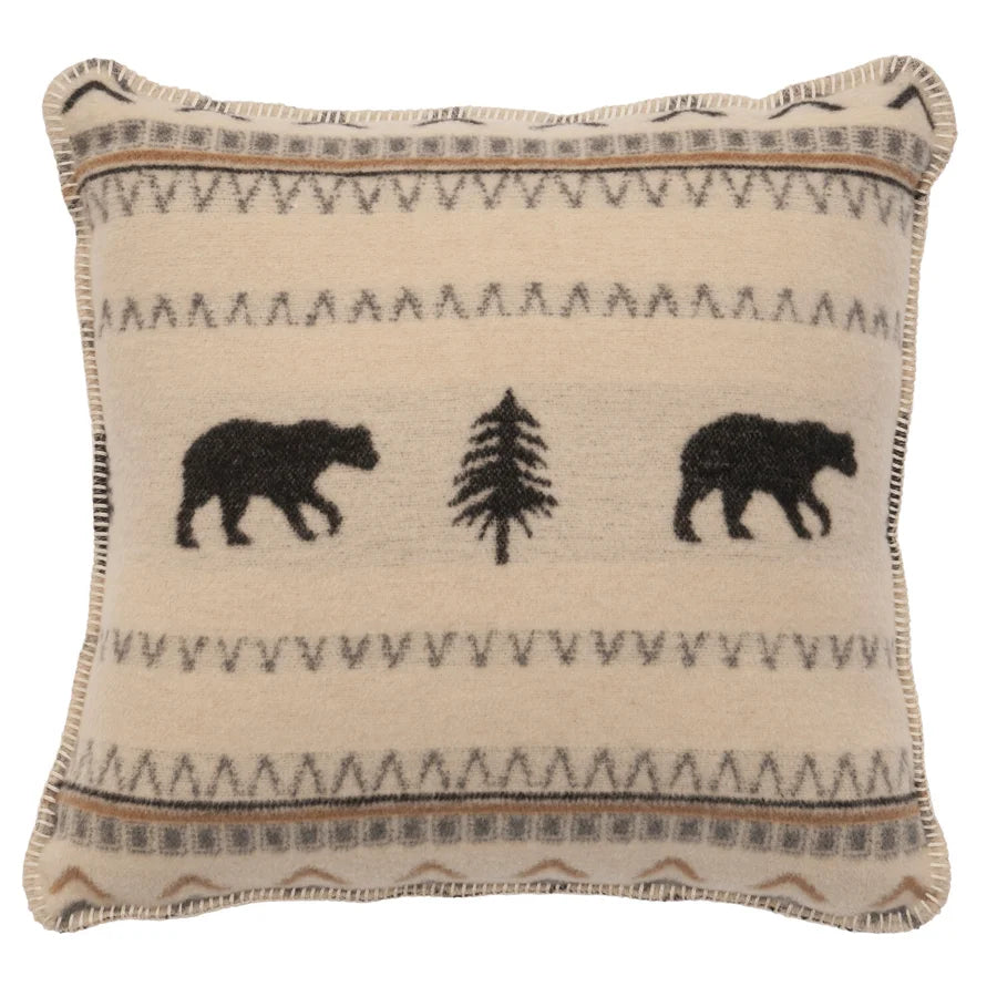 Boulder Pillow Wooded River - Unique Linens Online