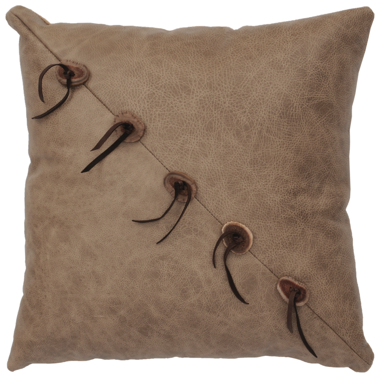 Leather Pillow Wooded River WD80261