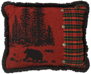 Wooded River Bear Oblong Pillow Wooded River - Unique Linens Online