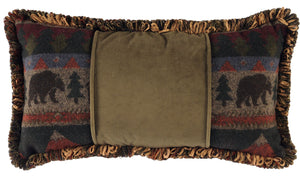 Cabin Bear Oblong Pillow Wooded River - Unique Linens Online
