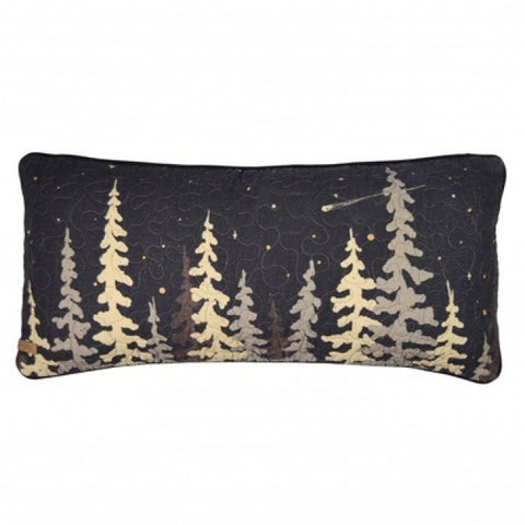 Moonlit Cabin Oblong Pillow - Unique Linens Online