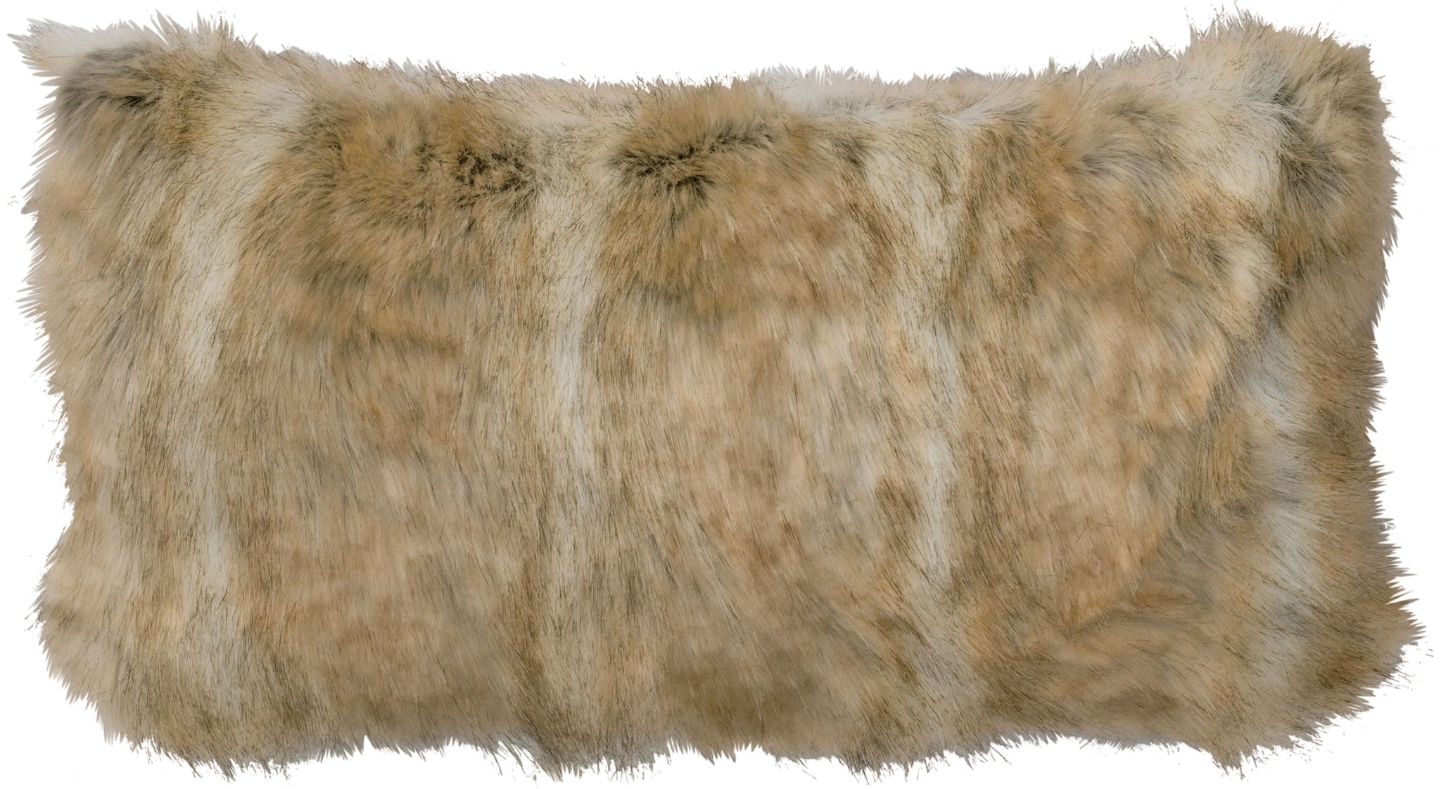 Canadian Stone Fox Faux Fur Pillow Wooded River - Unique Linens Online
