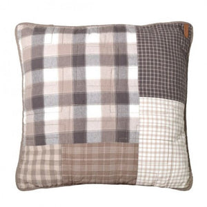 Smoky Square Quilted Pillow - Unique Linens Online