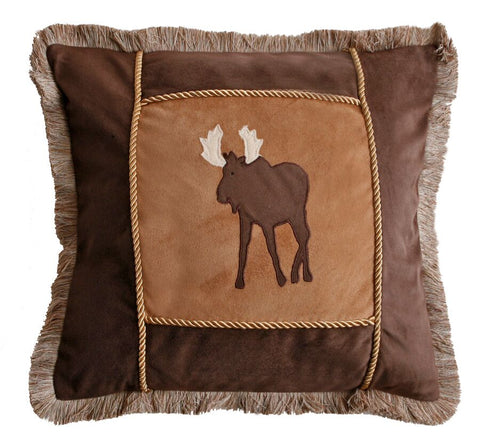 Adobe & Brown Moose Pillow Carstens - Unique Linens Online