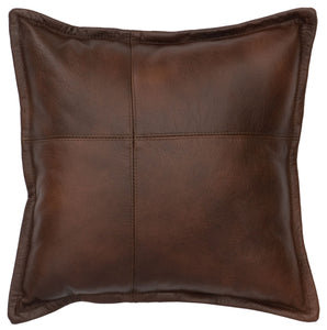 Leather Pillow Wooded River WD80258 - Unique Linens Online