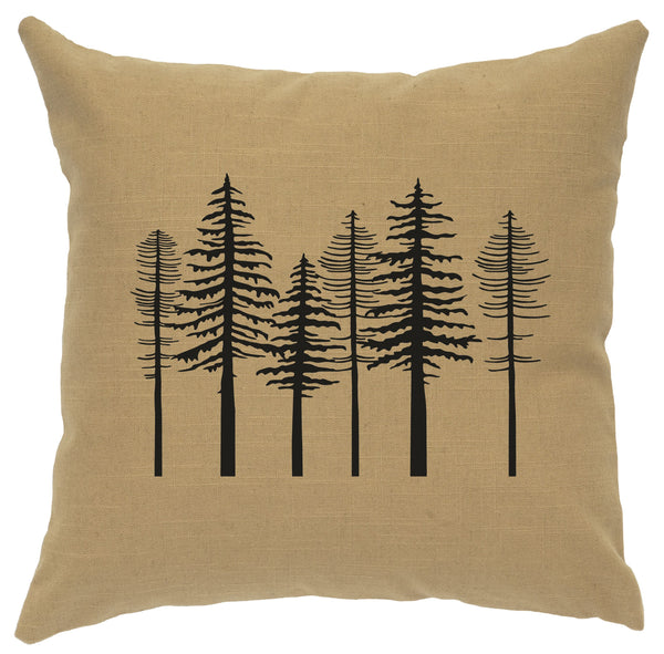 Trees Linen Pillow Wooded River - Unique Linens Online