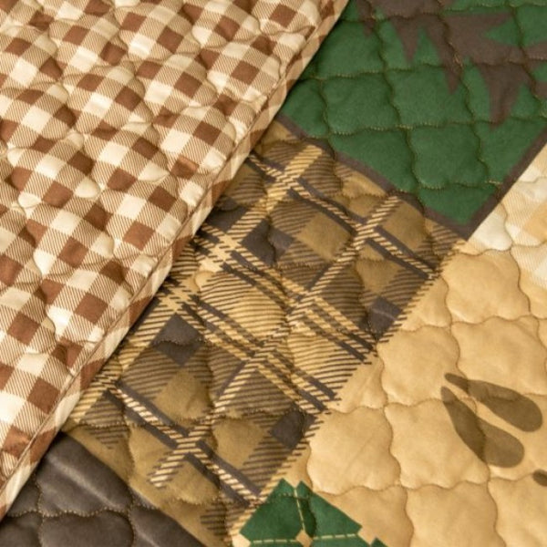 Green Forest Cotton Quilt Set - Unique Linens Online