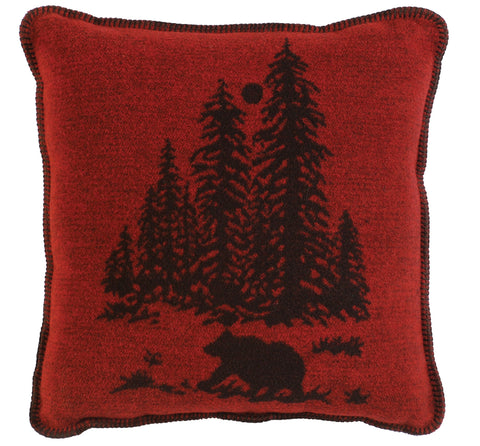 Wooded River Bear Pillow Wooded River - Unique Linens Online